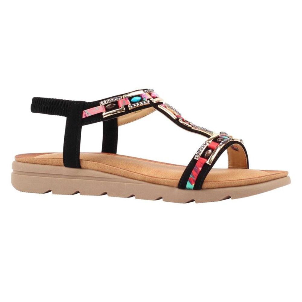 Lunar Womens/Ladies Drift Sandals / Black